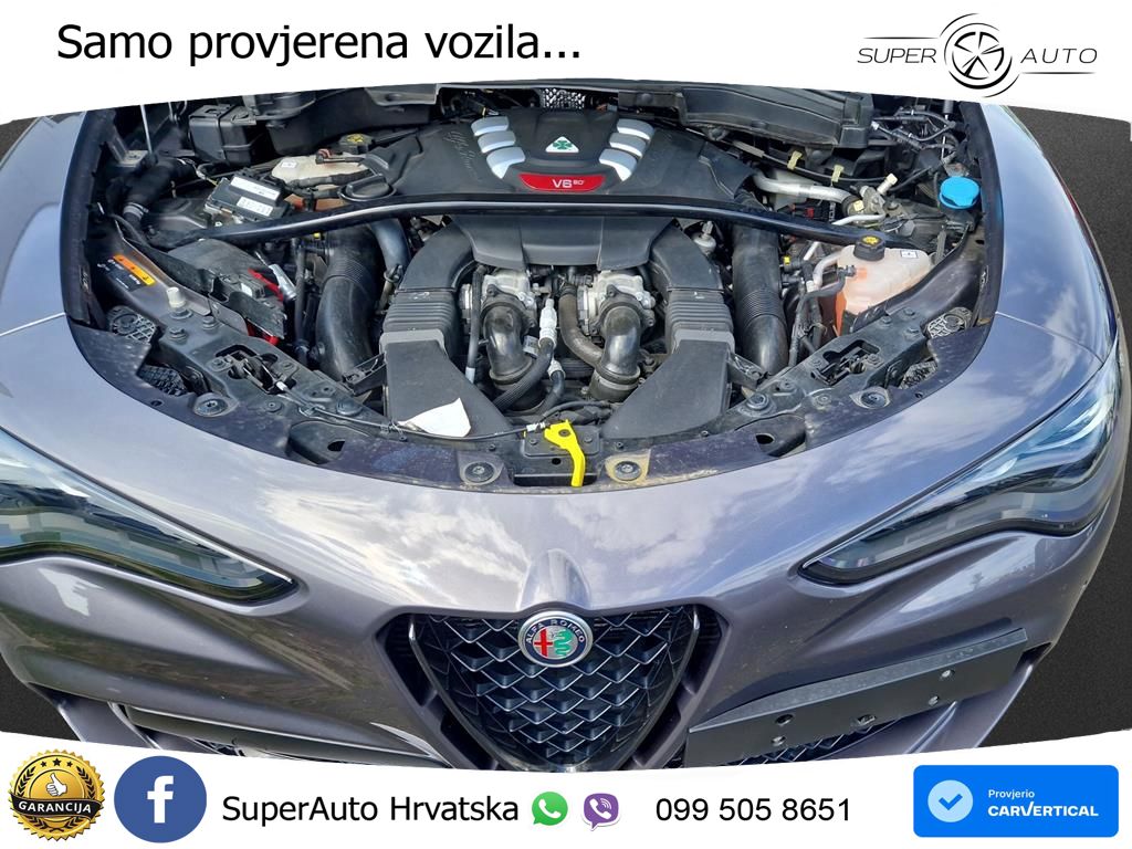 Alfa Romeo Stelvio Quadrifoglio 2.9 V6 Bi-Turbo (520 KS) Q4 Automatic LED+GR SJED+ACC