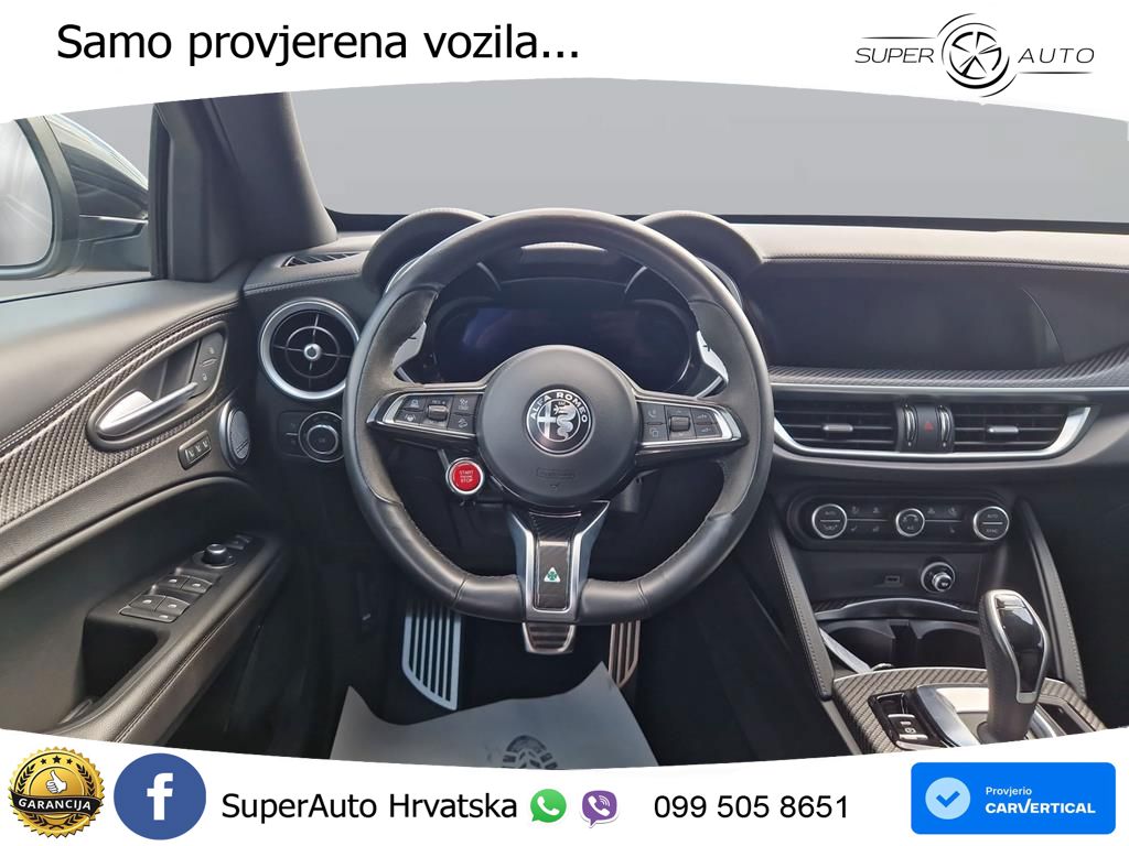 Alfa Romeo Stelvio Quadrifoglio 2.9 V6 Bi-Turbo (520 KS) Q4 Automatic LED+GR SJED+ACC
