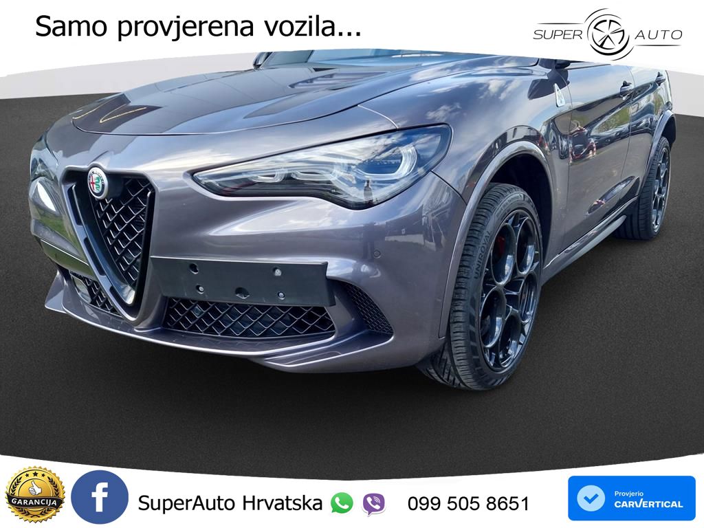 Alfa Romeo Stelvio Quadrifoglio 2.9 V6 Bi-Turbo (520 KS) Q4 Automatic LED+GR SJED+ACC