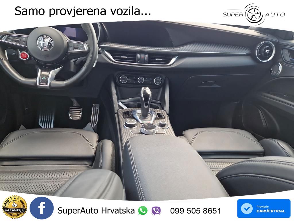 Alfa Romeo Stelvio Quadrifoglio 2.9 V6 Bi-Turbo (520 KS) Q4 Automatic LED+GR SJED+ACC