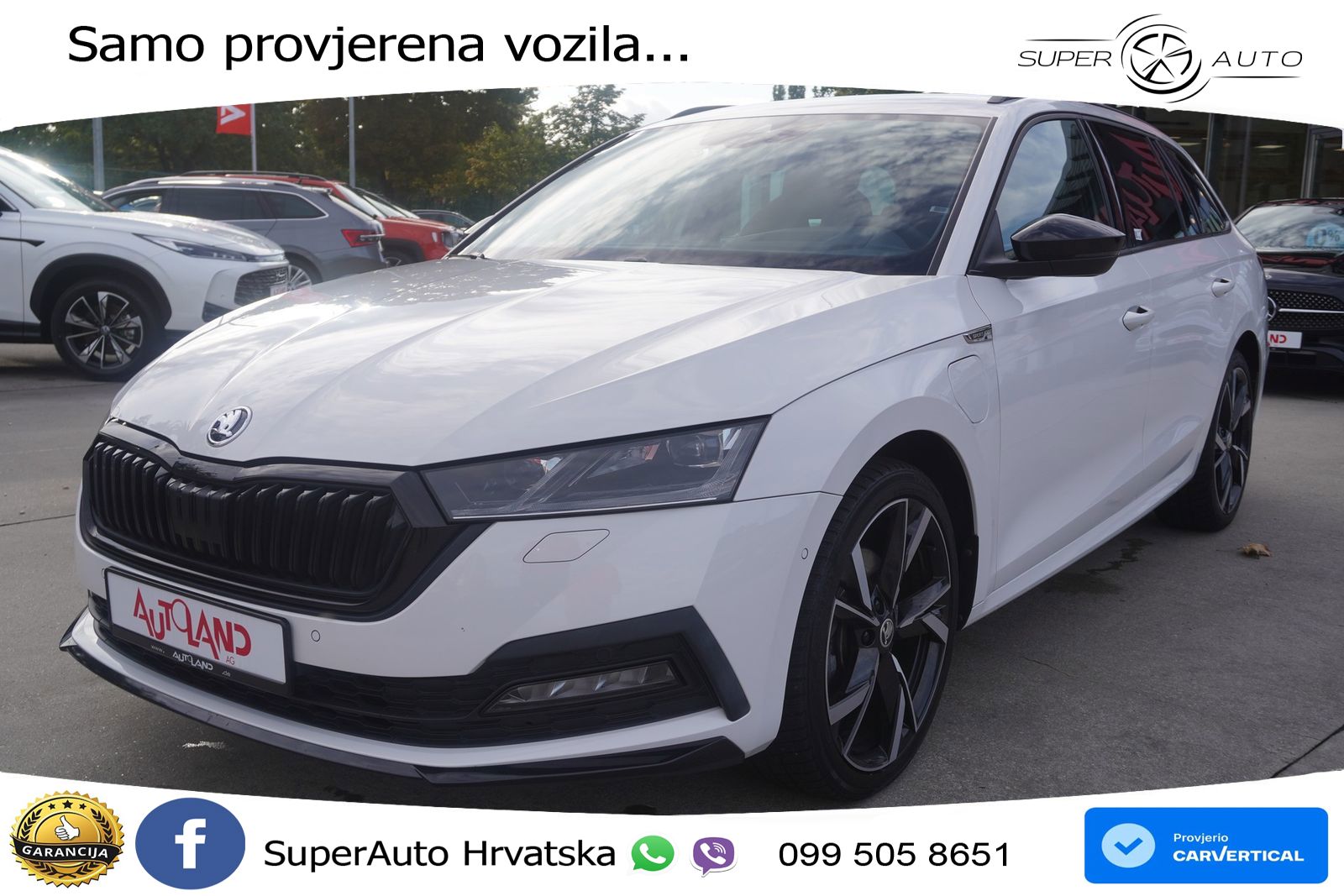 Škoda Octavia Combi iV 1.4 TSI (204 KS) DSG SportLine LED+GR SJED+ACC