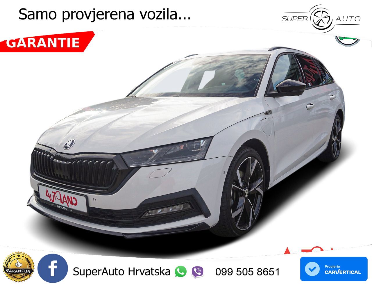 Škoda Octavia Combi iV 1.4 TSI (204 KS) DSG SportLine LED+GR SJED+ACC