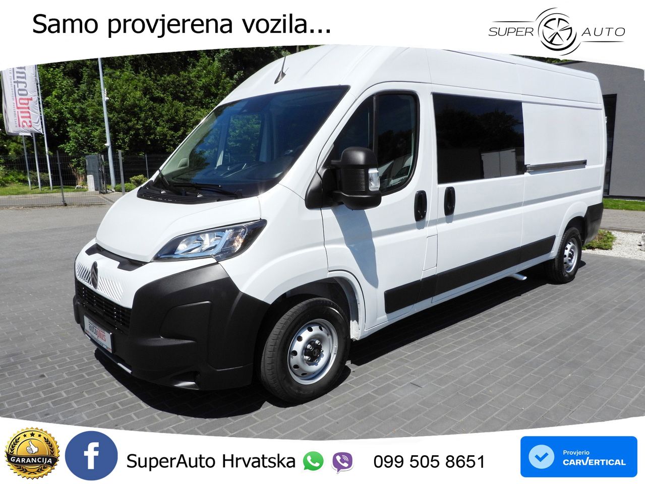 Citroën JUMPER KASTENWAGEN DOPPELKABINE 7 SITZE TEMPOMAT 140 KS