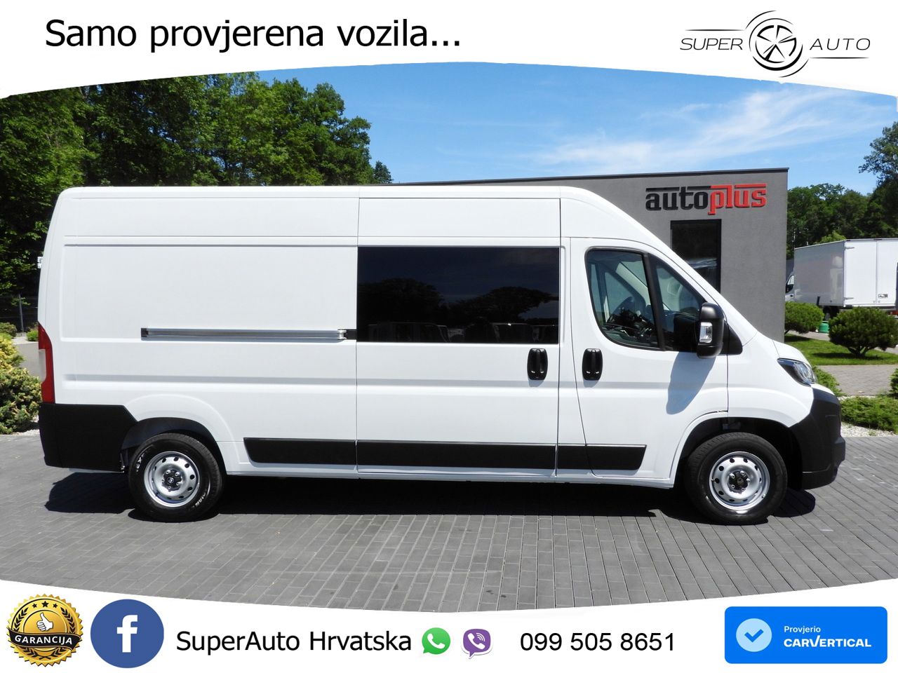 Citroën JUMPER KASTENWAGEN DOPPELKABINE 7 SITZE TEMPOMAT 140 KS