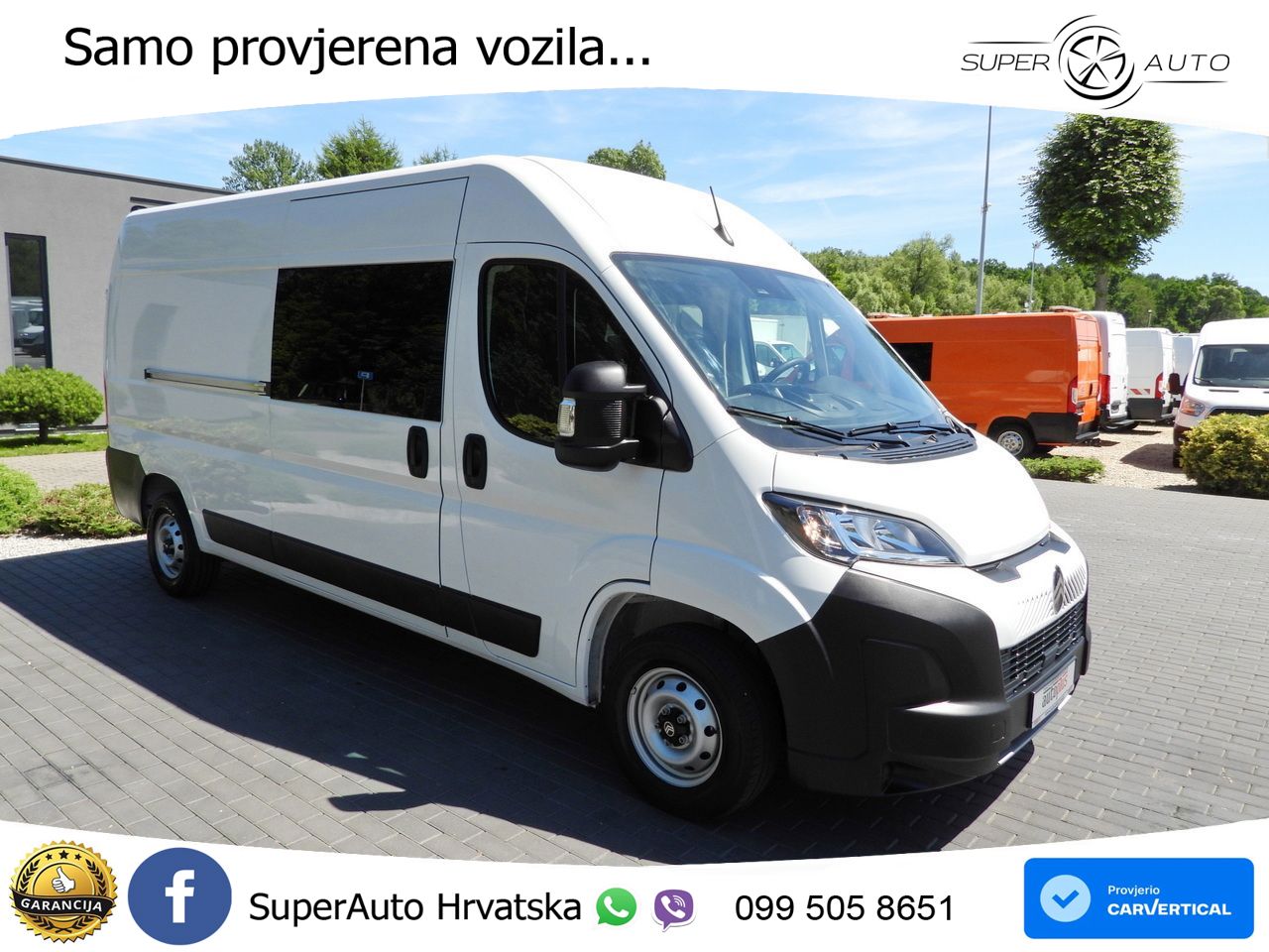 Citroën JUMPER KASTENWAGEN DOPPELKABINE 7 SITZE TEMPOMAT 140 KS