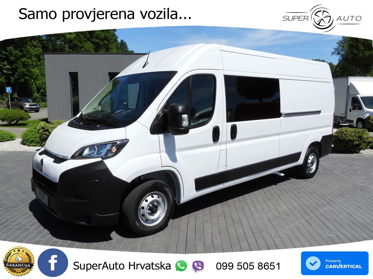 Citroën JUMPER KASTENWAGEN DOPPELKABINE 7 SITZE TEMPOMAT 140 KS