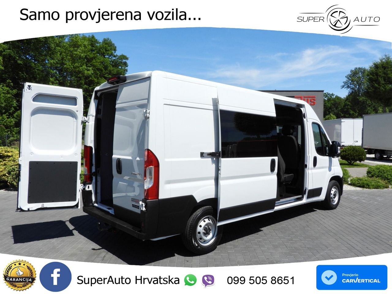 Citroën JUMPER KASTENWAGEN DOPPELKABINE 7 SITZE TEMPOMAT 140 KS