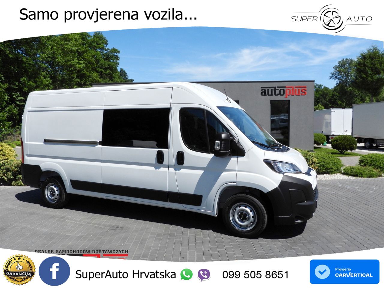 Citroën JUMPER KASTENWAGEN DOPPELKABINE 7 SITZE TEMPOMAT 140 KS