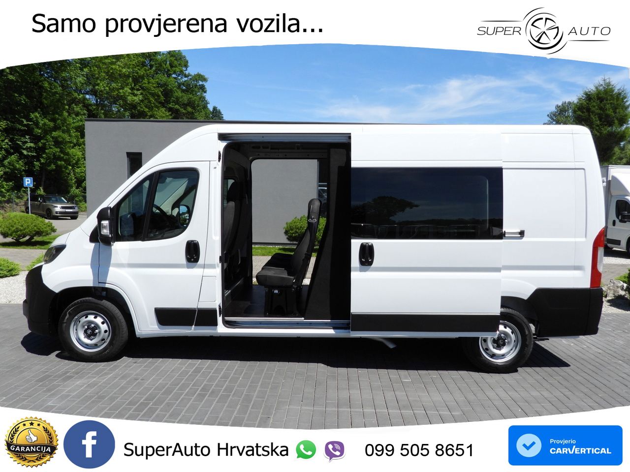 Citroën JUMPER KASTENWAGEN DOPPELKABINE 7 SITZE TEMPOMAT 140 KS