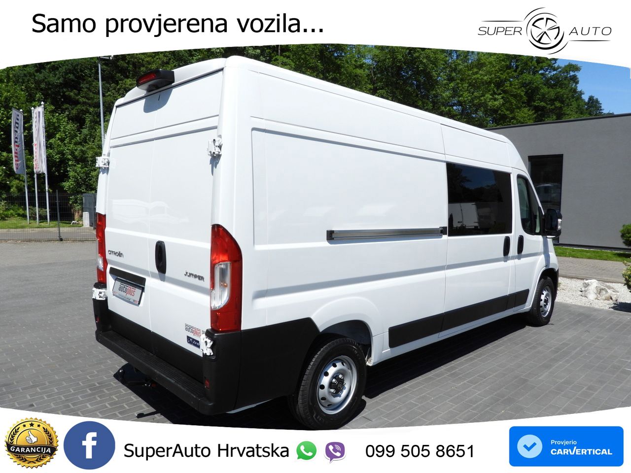 Citroën JUMPER KASTENWAGEN DOPPELKABINE 7 SITZE TEMPOMAT 140 KS