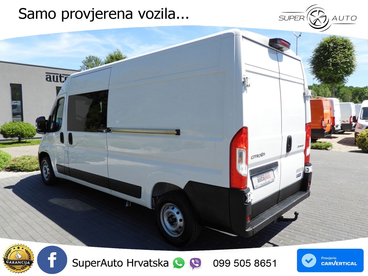 Citroën JUMPER KASTENWAGEN DOPPELKABINE 7 SITZE TEMPOMAT 140 KS