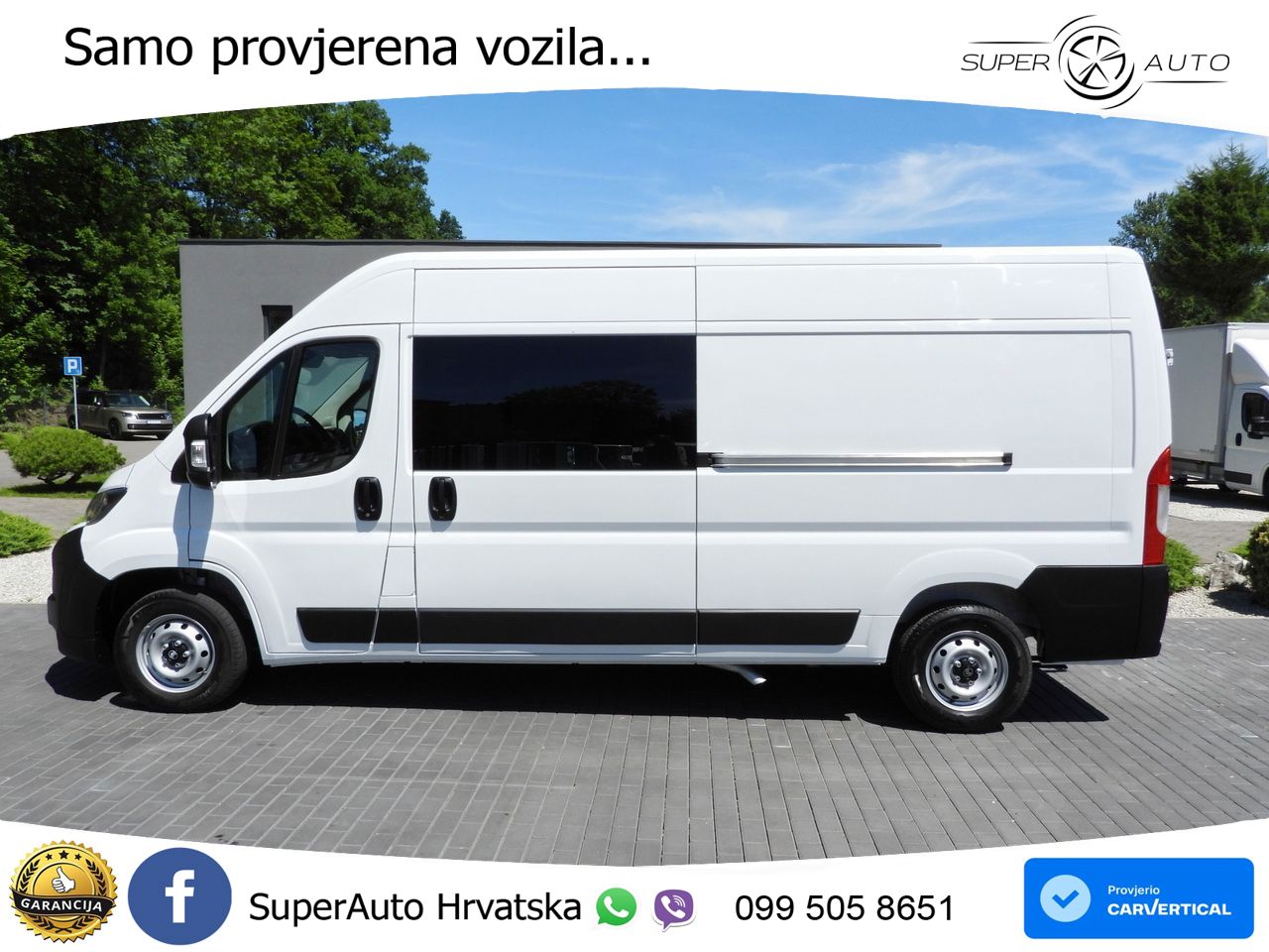 Citroën JUMPER KASTENWAGEN DOPPELKABINE 7 SITZE TEMPOMAT 140 KS