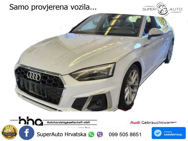 Audi A5 Sportback 45 TFSI (265 KS) quattro S tronic S line LED+GR SJED+ACC