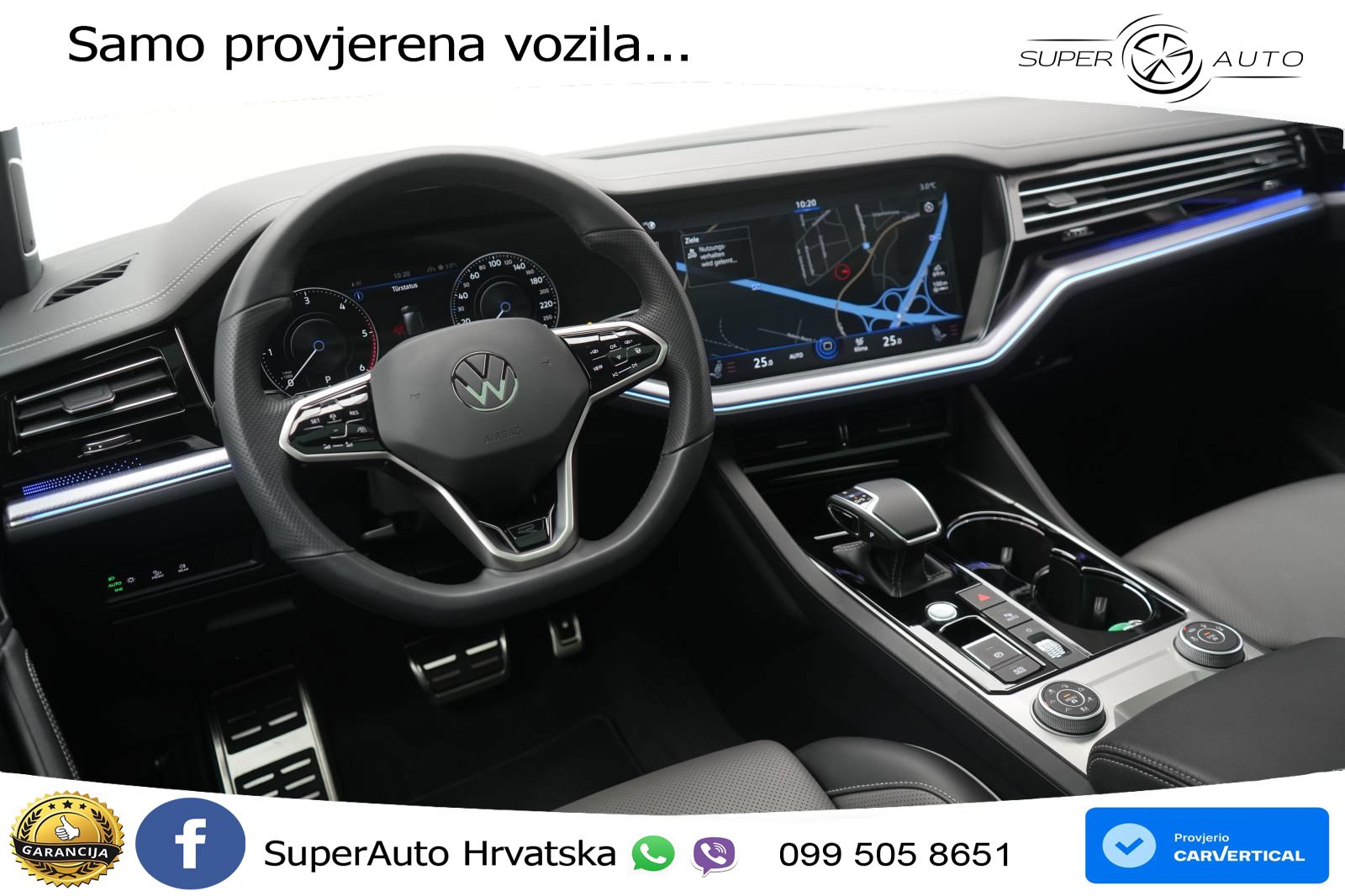Volkswagen Touareg 3.0 V6 TDI (286 KS) 4MOTION Tiptronic R-Line ZRAČNI+ACC+GR SJED+KAM+PANO