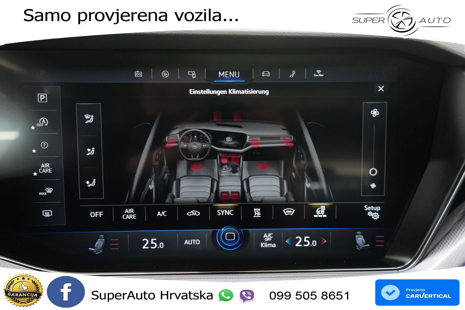 Volkswagen Touareg 3.0 V6 TDI (286 KS) 4MOTION Tiptronic R-Line ZRAČNI+ACC+GR SJED+KAM+PANO