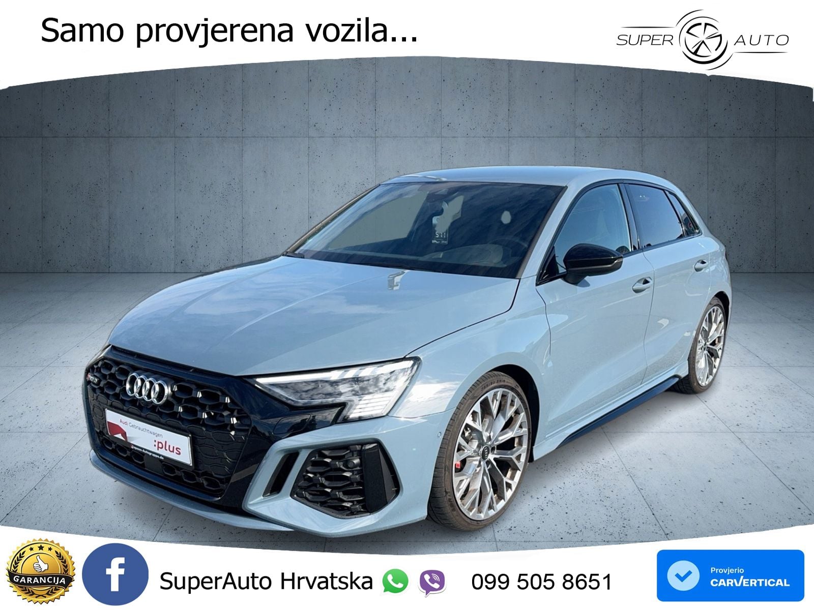 Audi RS3 Sedan 2.5 TFSI (400 KS) quattro S tronic MATRIX+GR SJED+KAM
