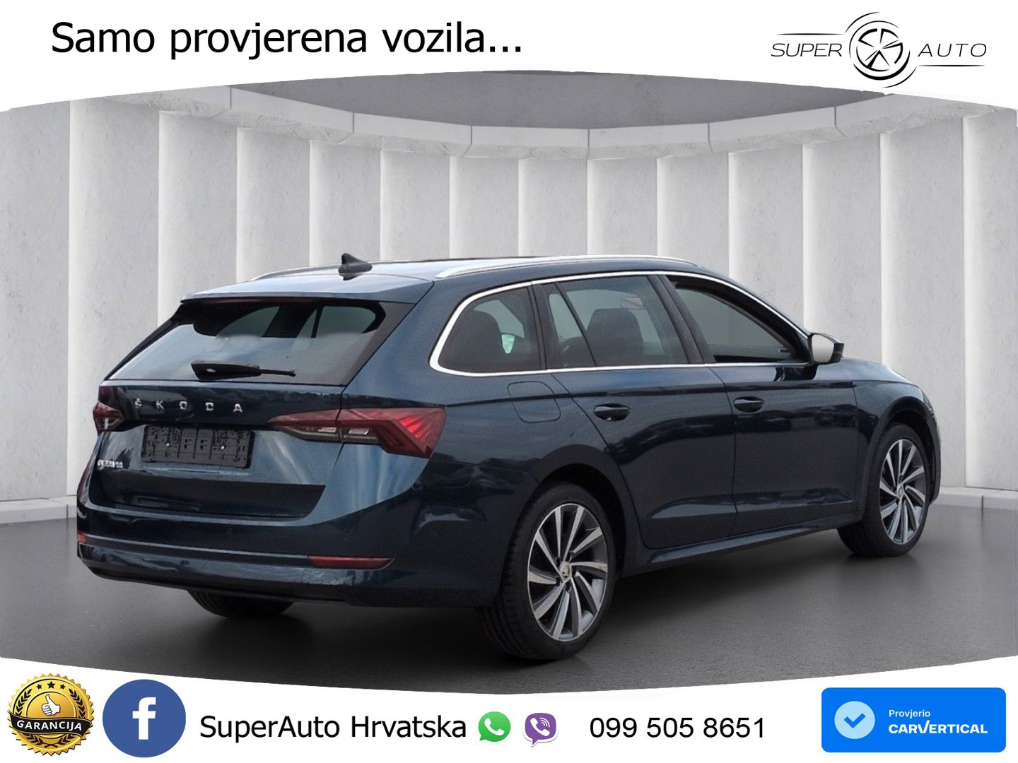 Škoda Octavia Combi 2.0 TDI (150 KS) DSG MATRIX+GR SJED+KAM