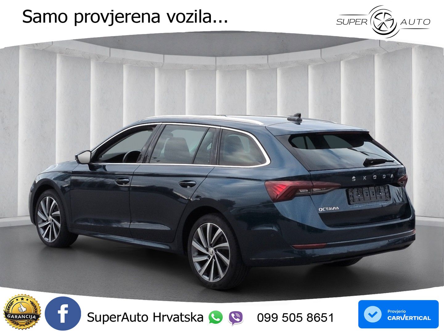 Škoda Octavia Combi 2.0 TDI (150 KS) DSG MATRIX+GR SJED+KAM