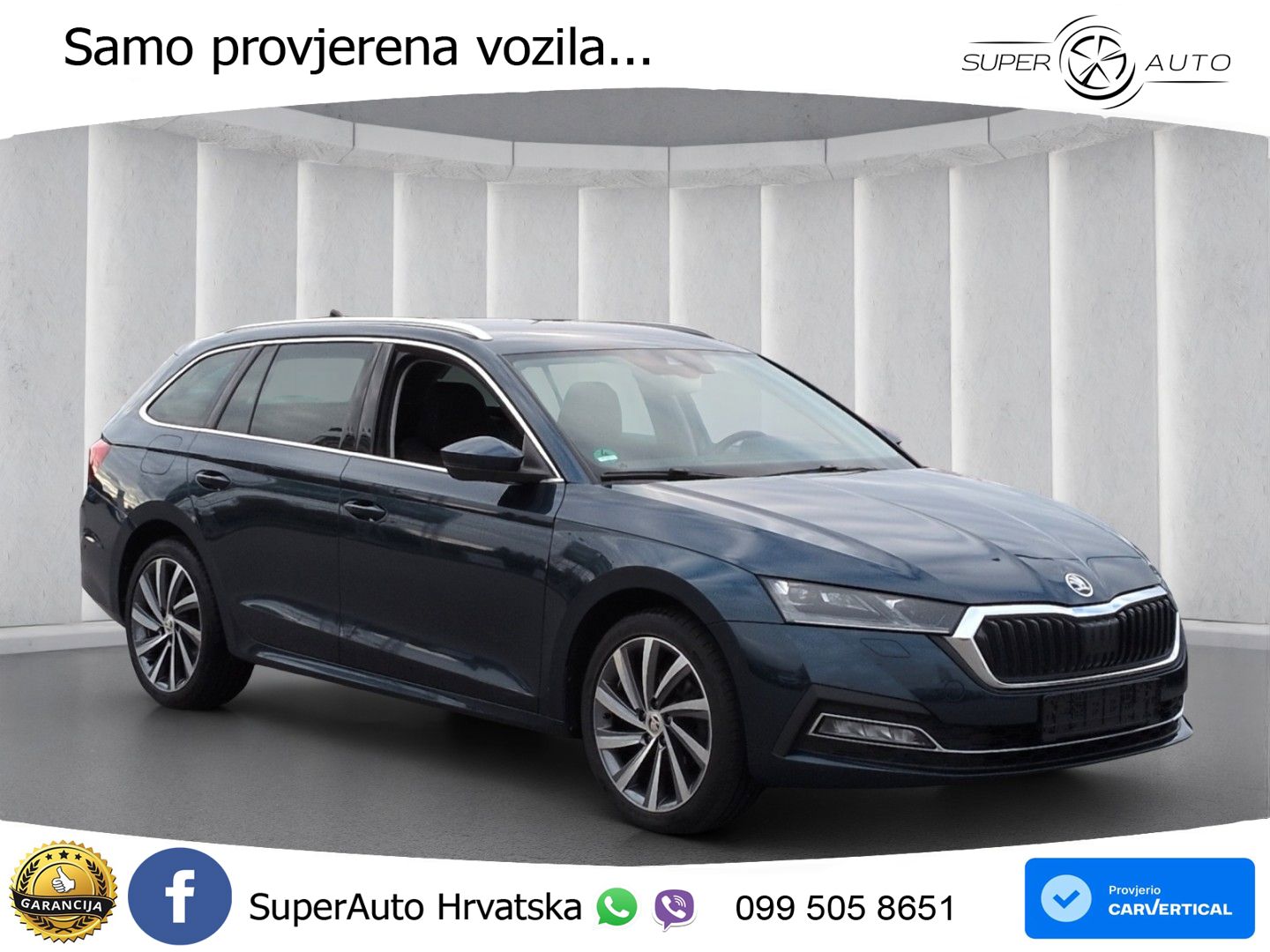Škoda Octavia Combi 2.0 TDI (150 KS) DSG MATRIX+GR SJED+KAM