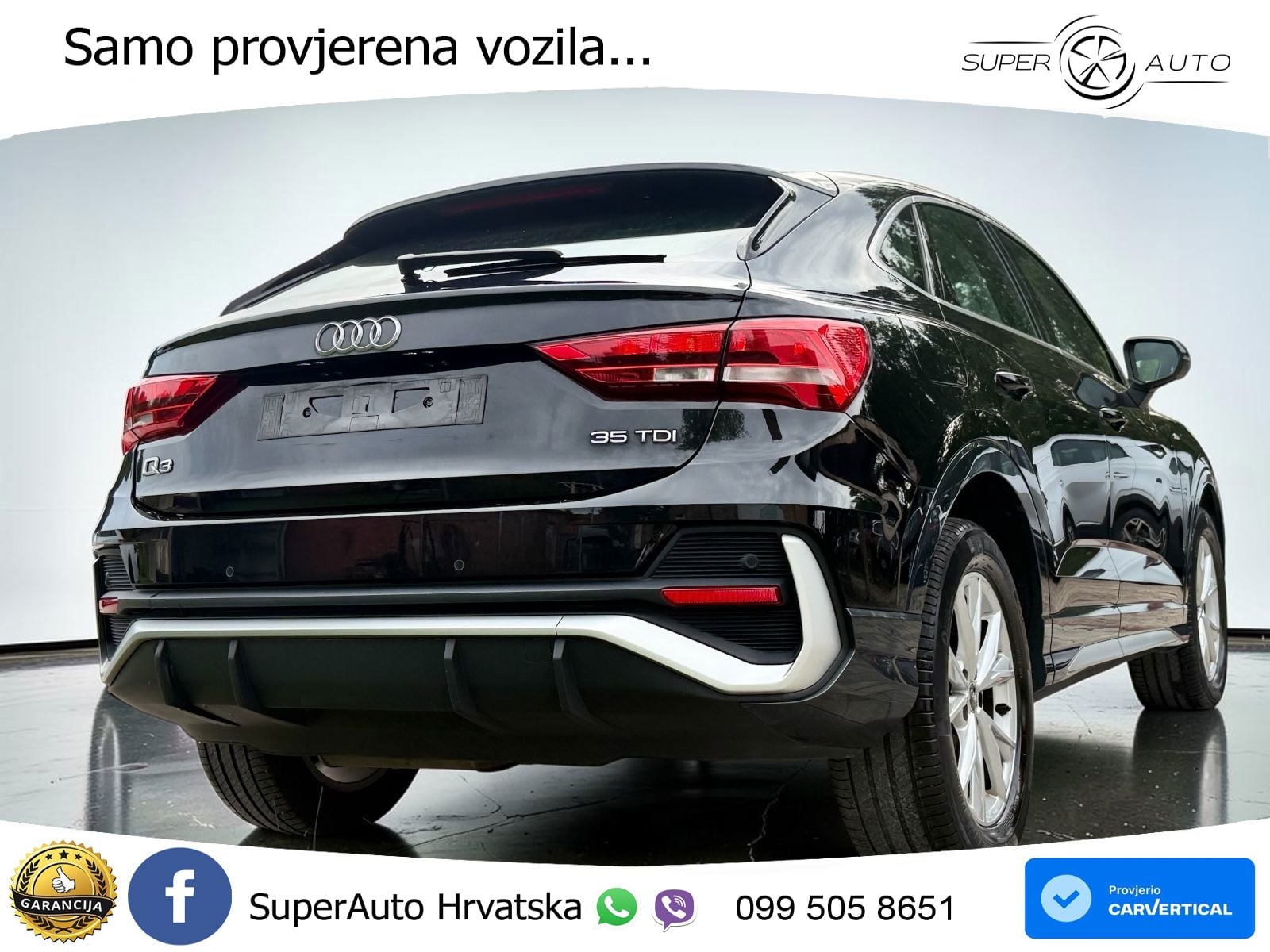 Audi Q3 Sportback 35 TDI (150 KS) S tronic S line LED+GR SJED+ACC