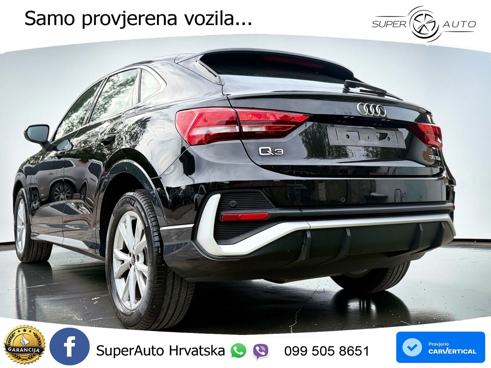Audi Q3 Sportback 35 TDI (150 KS) S tronic S line LED+GR SJED+ACC