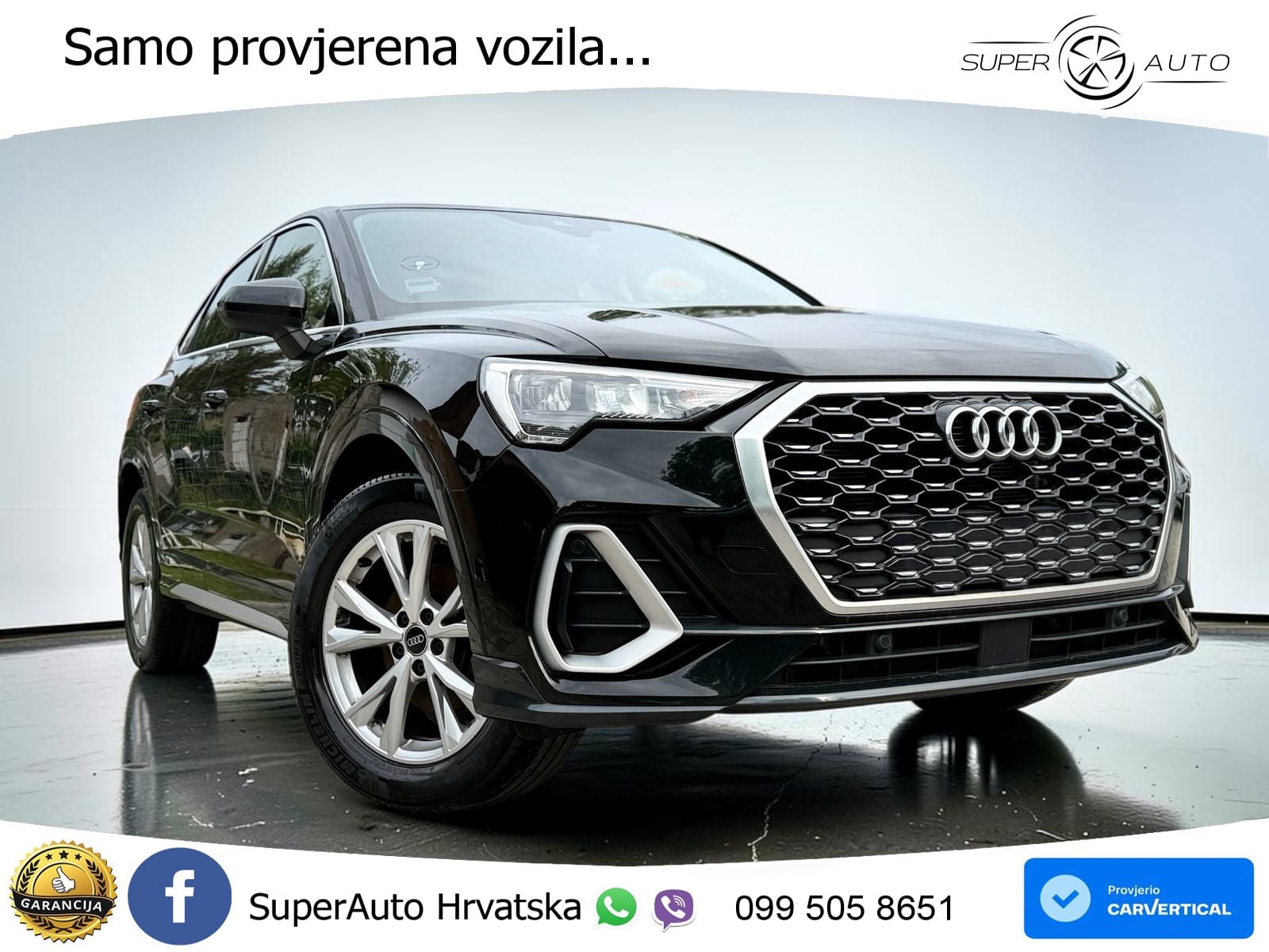 Audi Q3 Sportback 35 TDI (150 KS) S tronic S line LED+GR SJED+ACC