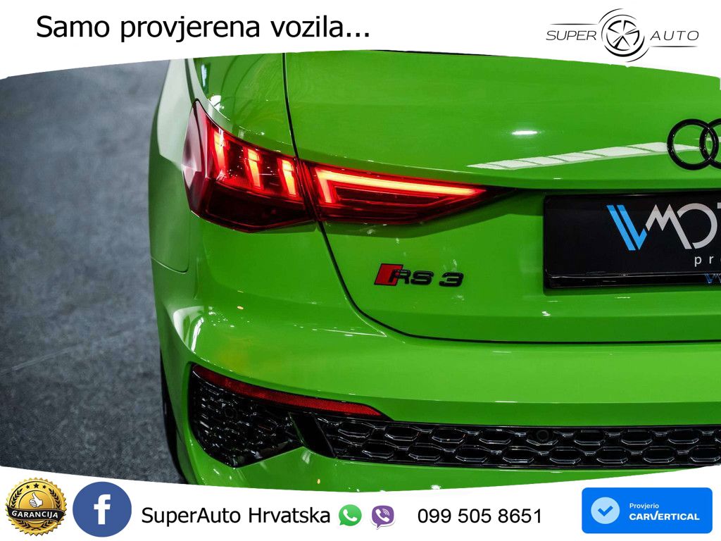 Audi RS3 Sedan 2.5 TFSI (400 KS) quattro S tronic MATRIX+GR SJED+KAM