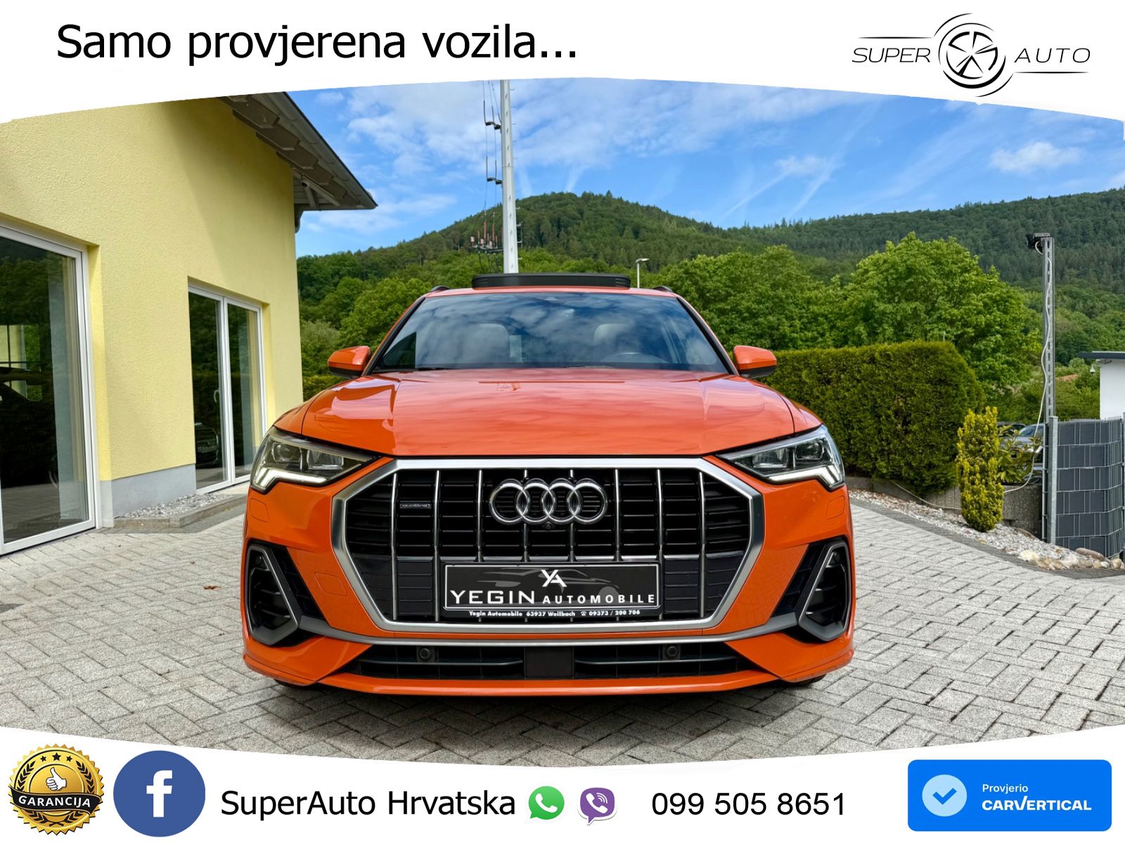 Audi Q3 40 TFSI (190 KS) quattro S tronic S line LED+GR SJED+ACC