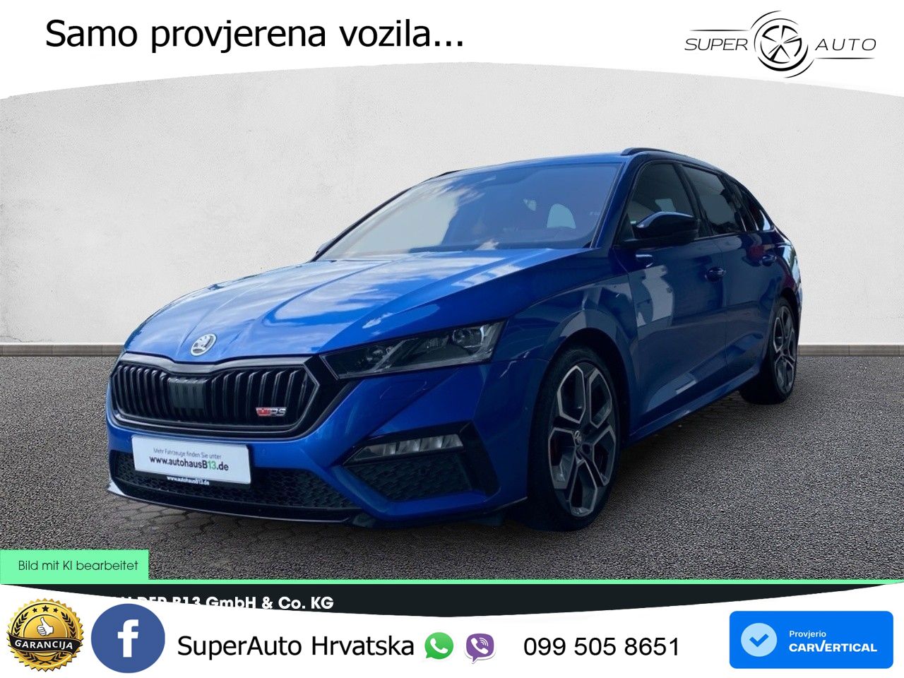 Škoda Octavia Combi RS 2.0 TDI (200 KS) DSG LED+GR SJED+ACC