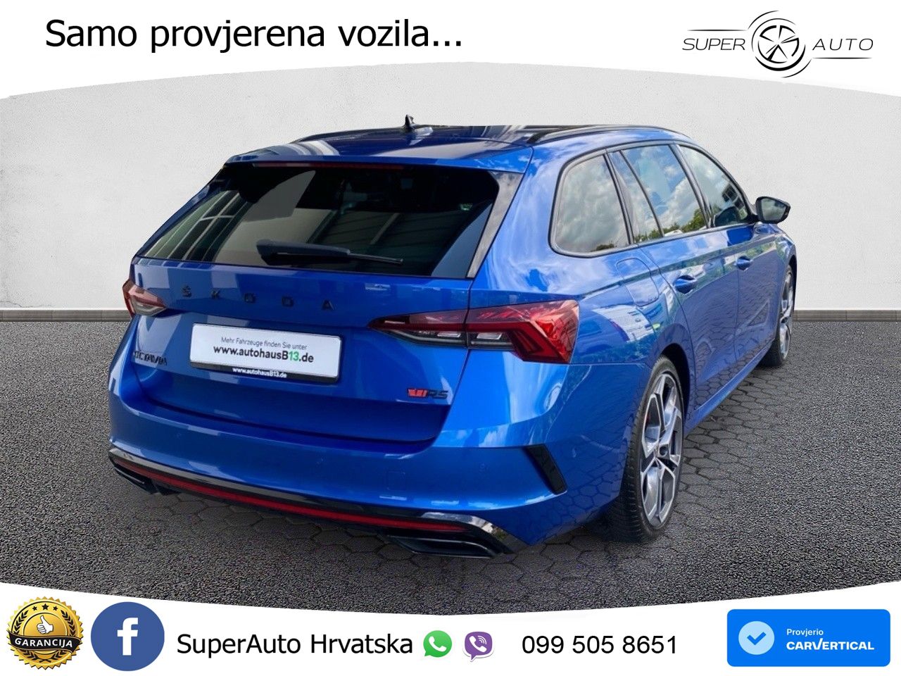 Škoda Octavia Combi RS 2.0 TDI (200 KS) DSG LED+GR SJED+ACC