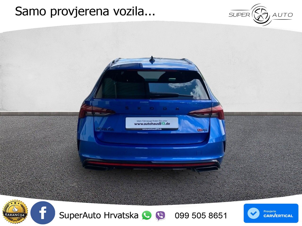 Škoda Octavia Combi RS 2.0 TDI (200 KS) DSG LED+GR SJED+ACC