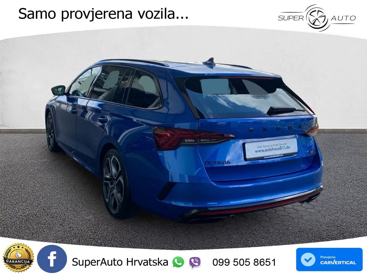 Škoda Octavia Combi RS 2.0 TDI (200 KS) DSG LED+GR SJED+ACC