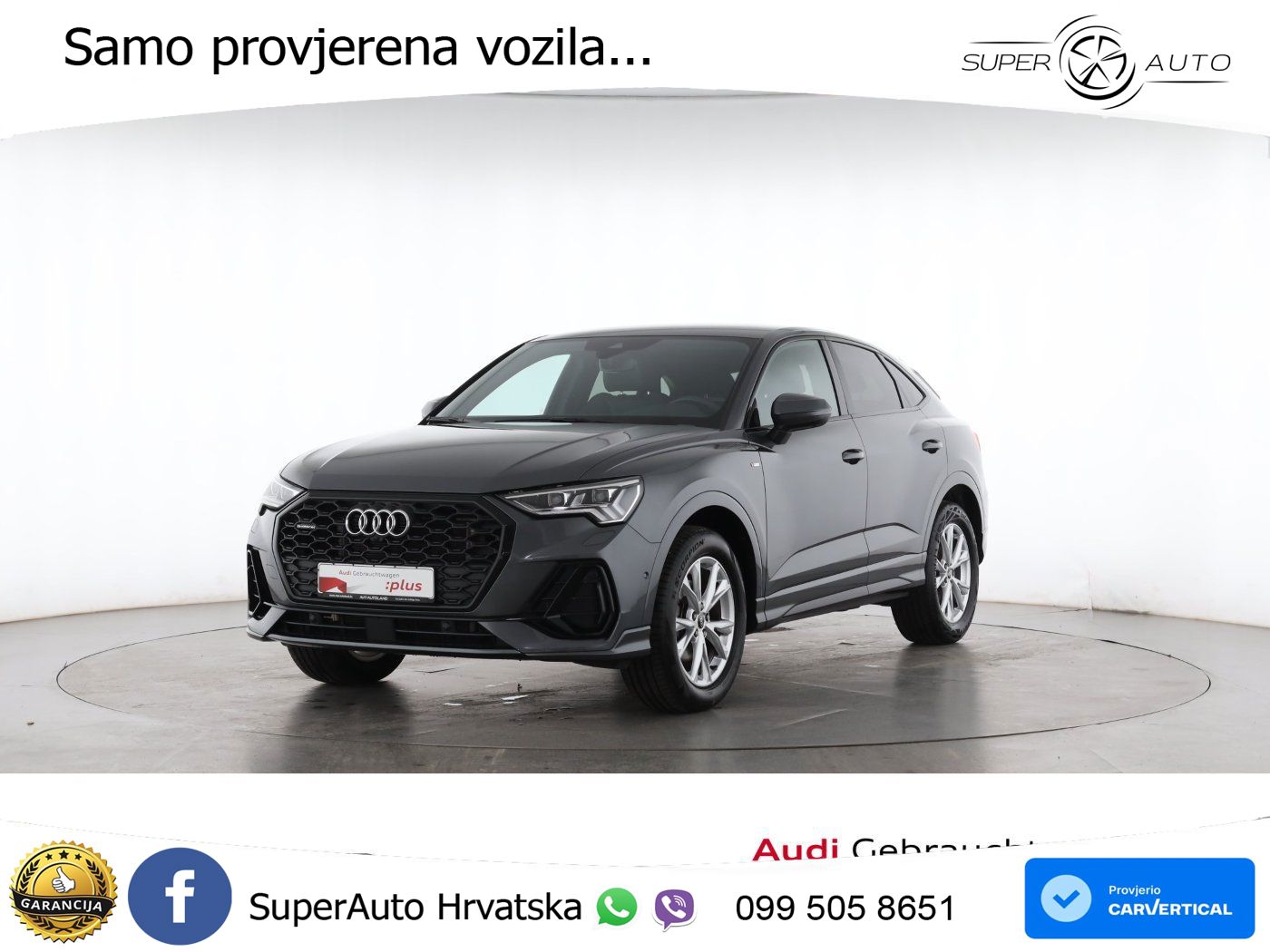 Audi Q3 Sportback 35 TDI (150 KS) quattro S tronic S line LED+GR SJED+ACC