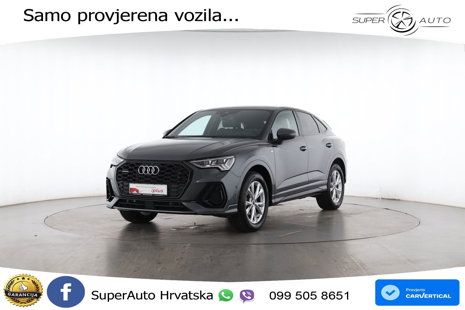 Audi Q3 Sportback 35 TDI (150 KS) quattro S tronic S line LED+GR SJED+ACC