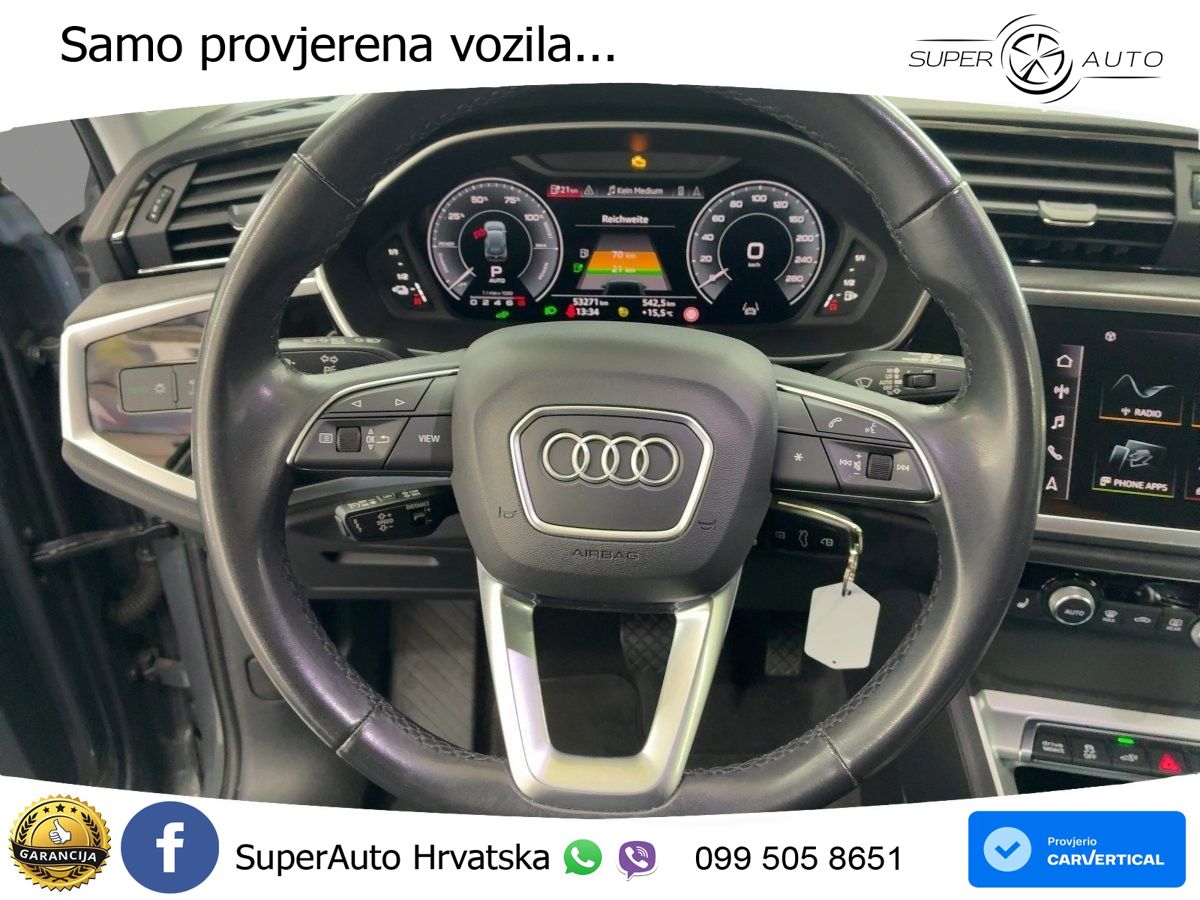 Audi Q3 45 TFSIe (245 KS) S tronic LED+GR SJED+ACC