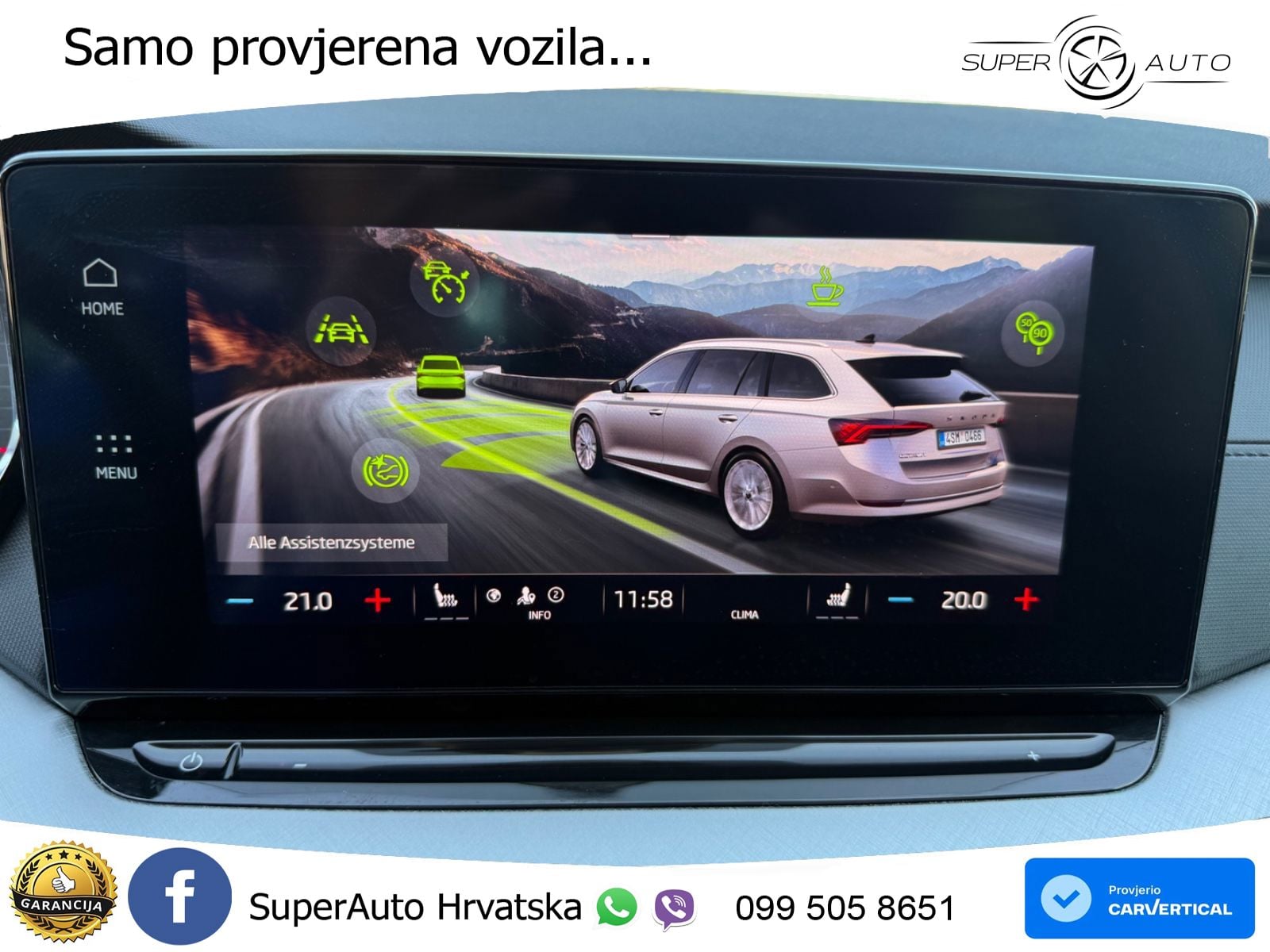 Škoda Octavia Combi 2.0 TDI (150 KS) DSG LED+GR SJED+ACC