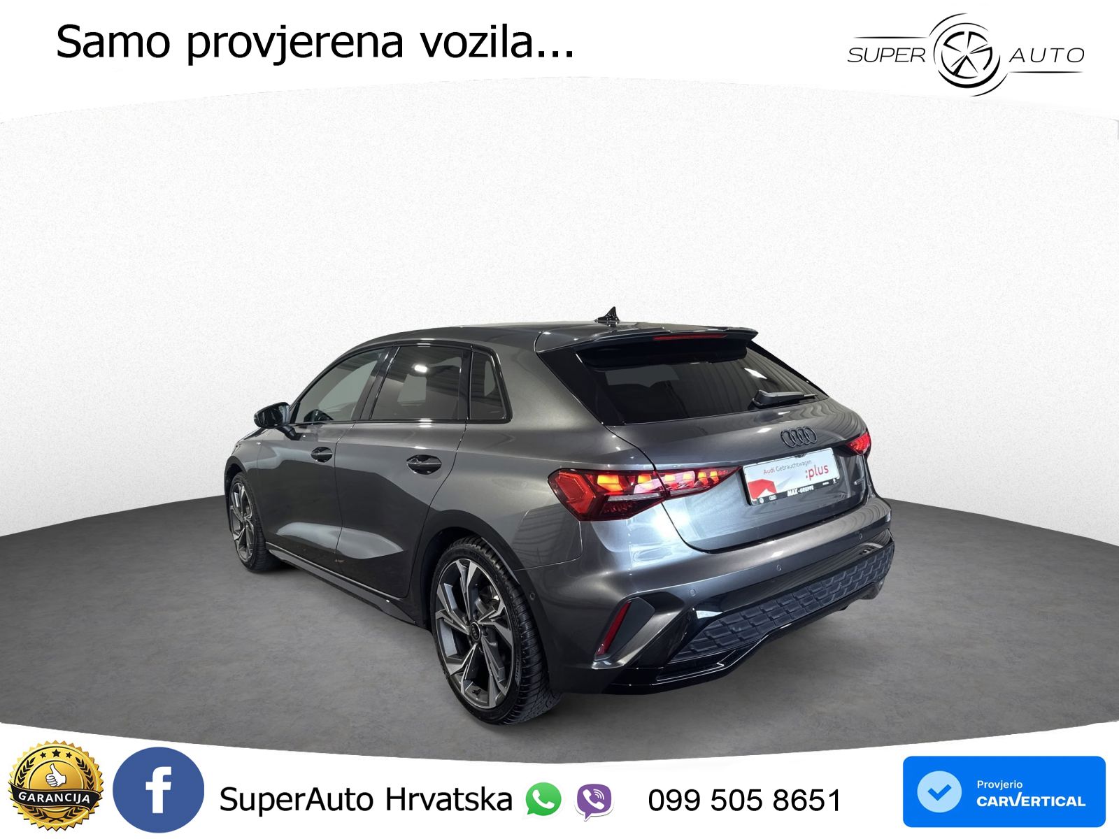Audi A3 Sportback 40 TFSI (204 KS) quattro S tronic S line MATRIX+GR SJED+KAM