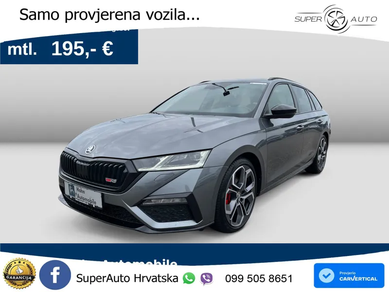 Škoda Octavia Combi RS 2.0 TDI (200 KS) DSG LED+GR SJED+ACC