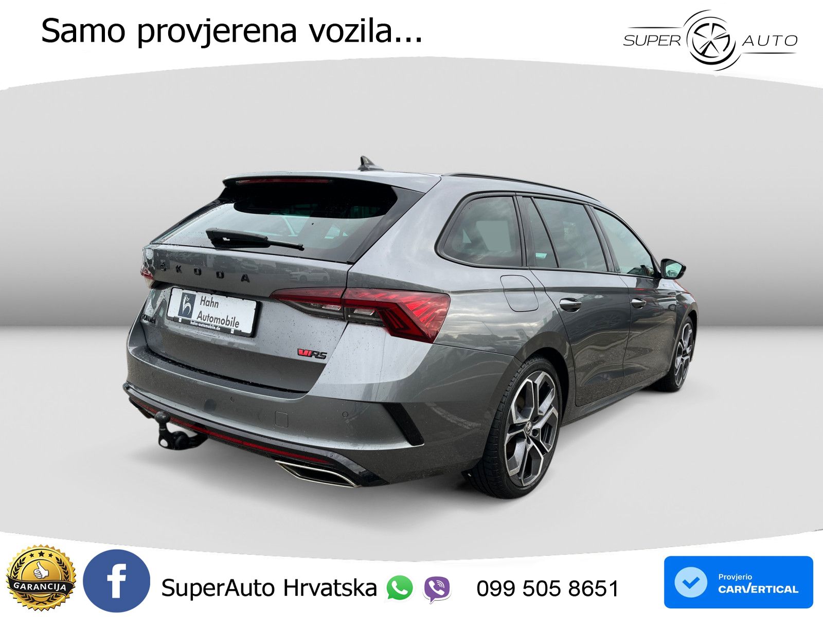 Škoda Octavia Combi RS 2.0 TDI (200 KS) DSG LED+GR SJED+ACC