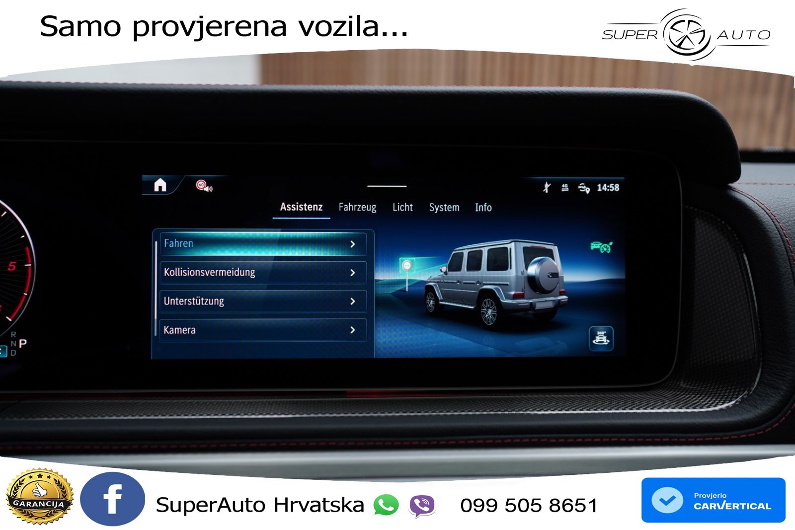 Mercedes G 450d Long (367 KS) 4MATIC 9G-TRONIC Manufaktur LED+GR SJED+ACC