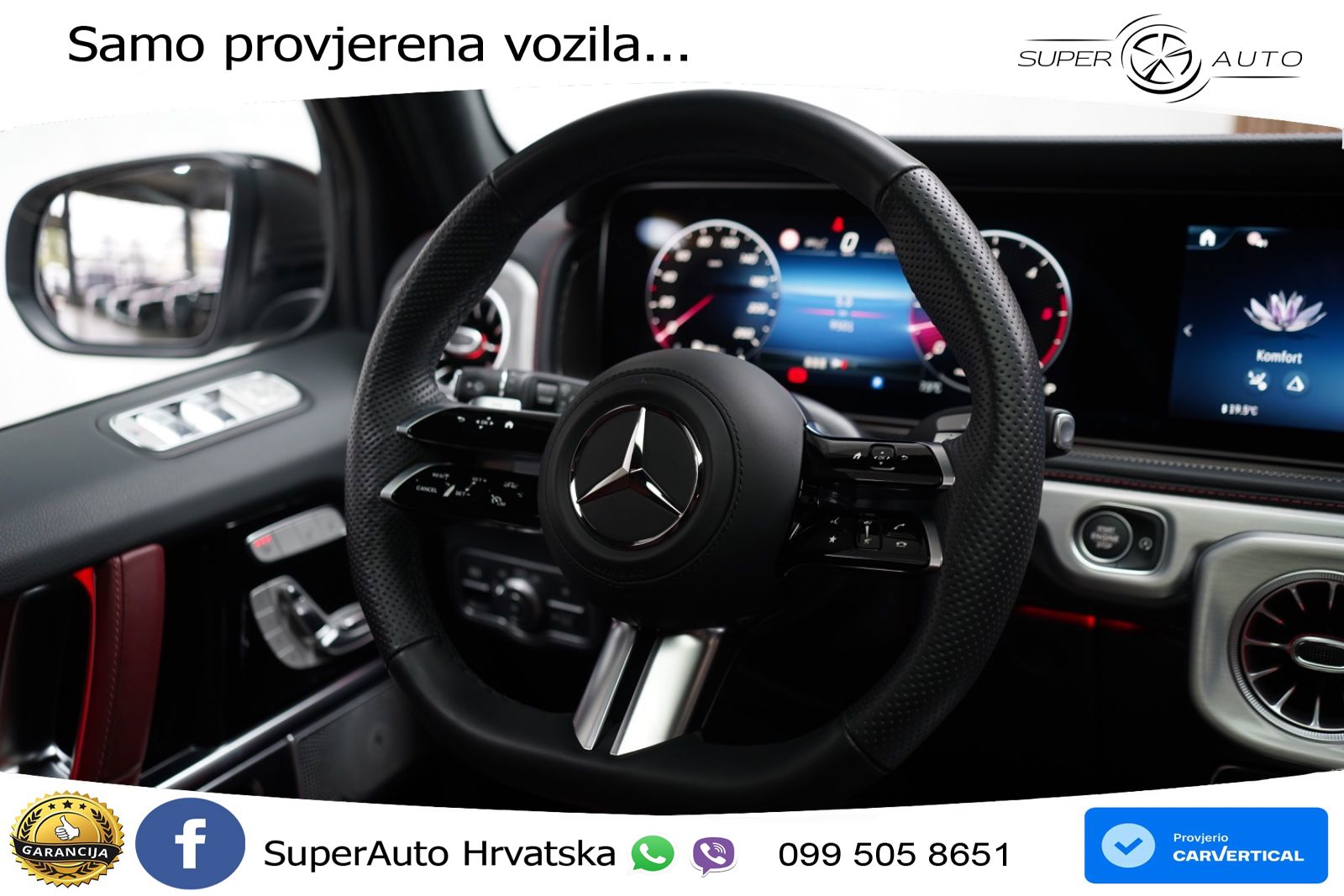Mercedes G 450d Long (367 KS) 4MATIC 9G-TRONIC Manufaktur LED+GR SJED+ACC
