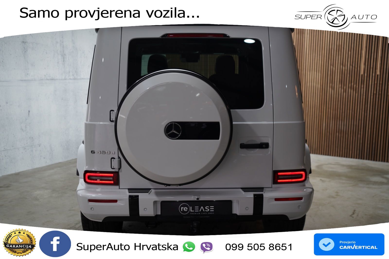 Mercedes G 450d Long (367 KS) 4MATIC 9G-TRONIC Manufaktur LED+GR SJED+ACC