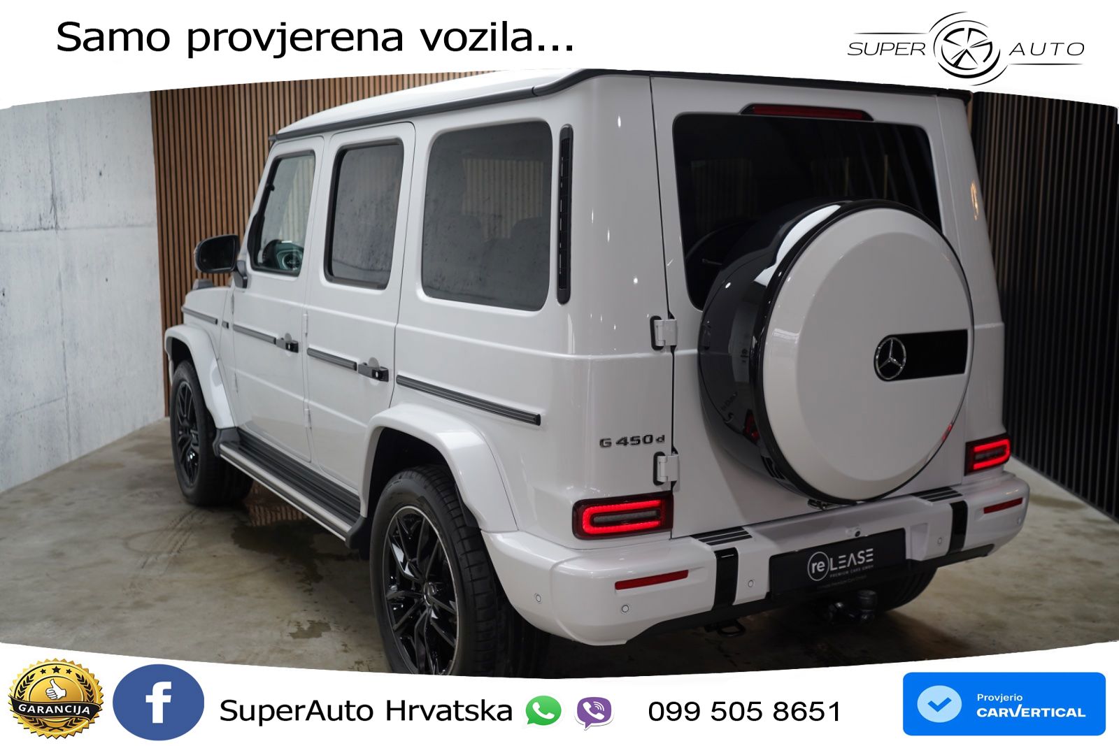 Mercedes G 450d Long (367 KS) 4MATIC 9G-TRONIC Manufaktur LED+GR SJED+ACC