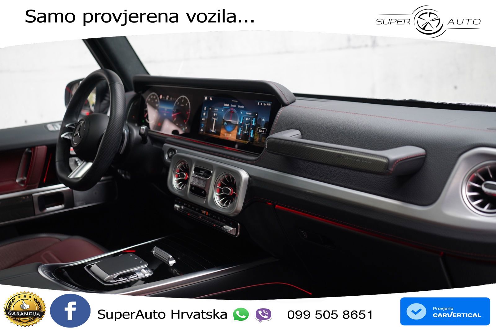 Mercedes G 450d Long (367 KS) 4MATIC 9G-TRONIC Manufaktur LED+GR SJED+ACC