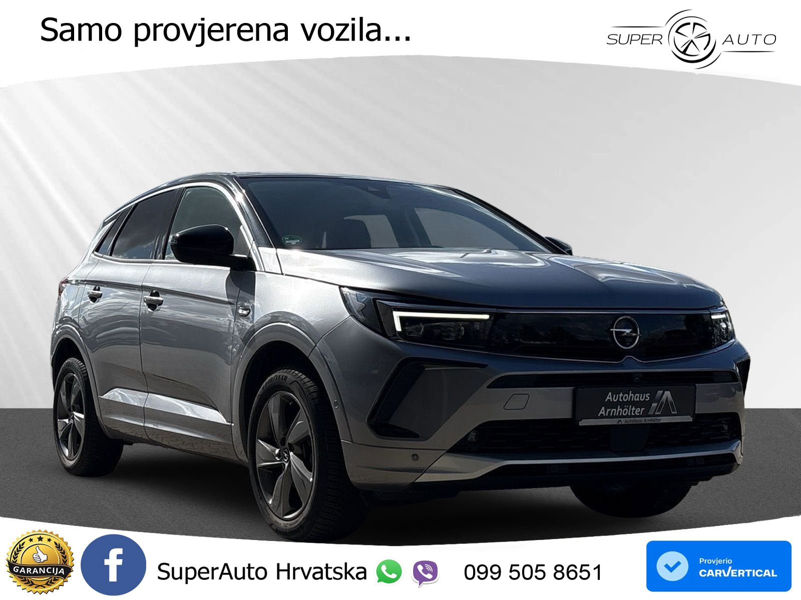 Opel Grandland 1.2i Turbo (130 KS) Automatic Elegance LED+GR SJED+ACC