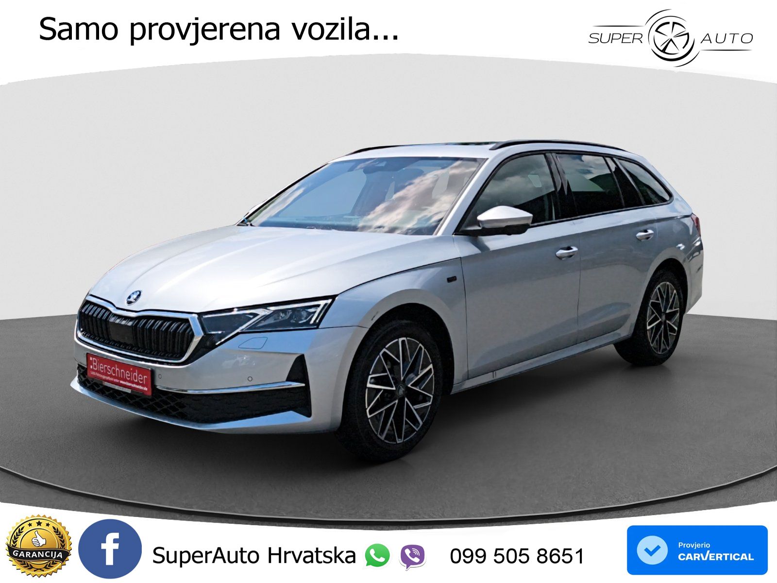 Škoda Octavia Combi 2.0 TDI (150 KS) DSG ACC+GR SJED+360+PANO