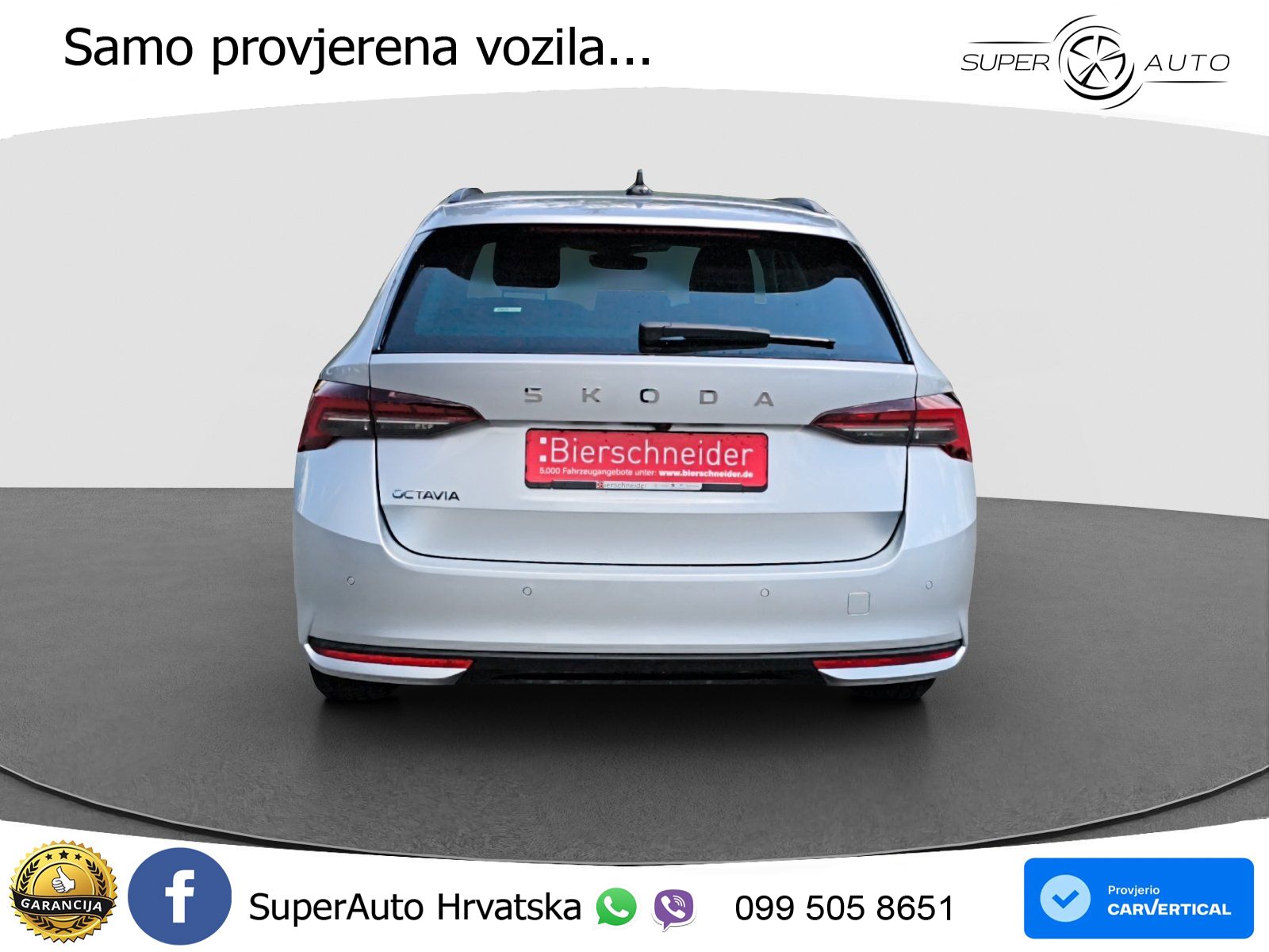 Škoda Octavia Combi 2.0 TDI (150 KS) DSG ACC+GR SJED+360+PANO