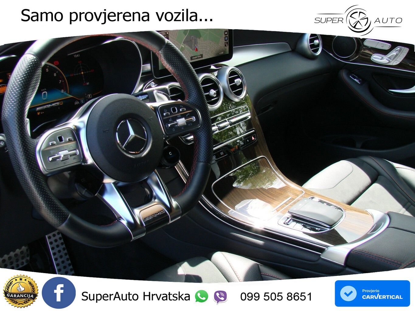 Mercedes AMG GLC 43 V6 (390 KS) 4MATIC TCT ZRAČNI+ACC+GR SJED+KAM