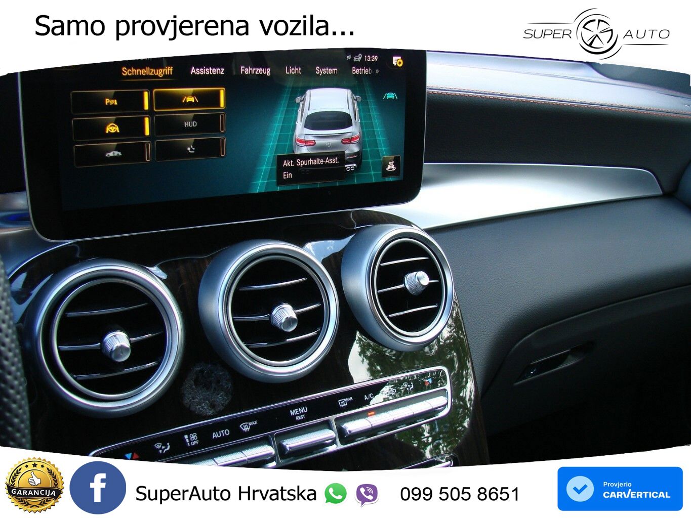 Mercedes AMG GLC 43 V6 (390 KS) 4MATIC TCT ZRAČNI+ACC+GR SJED+KAM