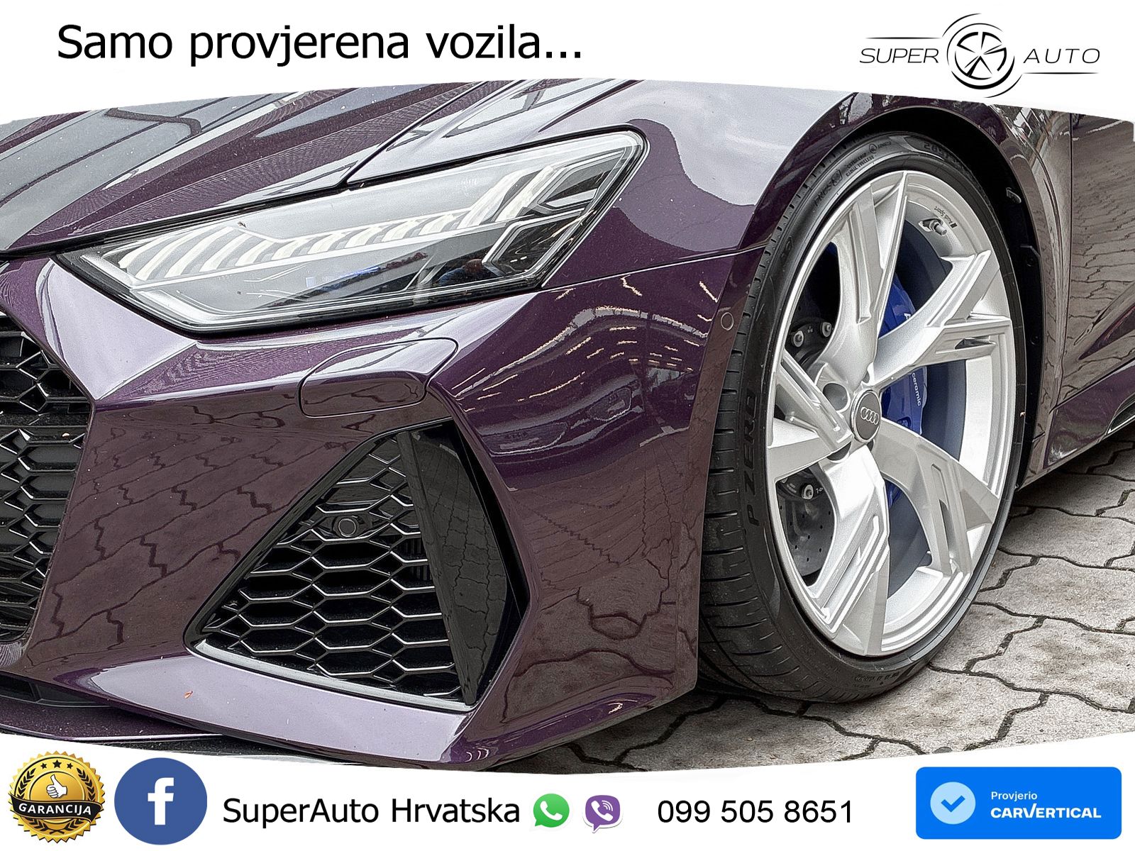 Audi RS6 Avant 4.0 TFSI V8 performance (630 KS)  quattro tiptronic ZRAČNI+ACC+GR SJED+KAM+PANO